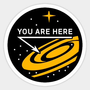 You are here: Milky Way galaxy Sticker